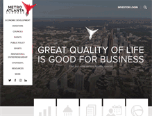 Tablet Screenshot of global.metroatlantachamber.com